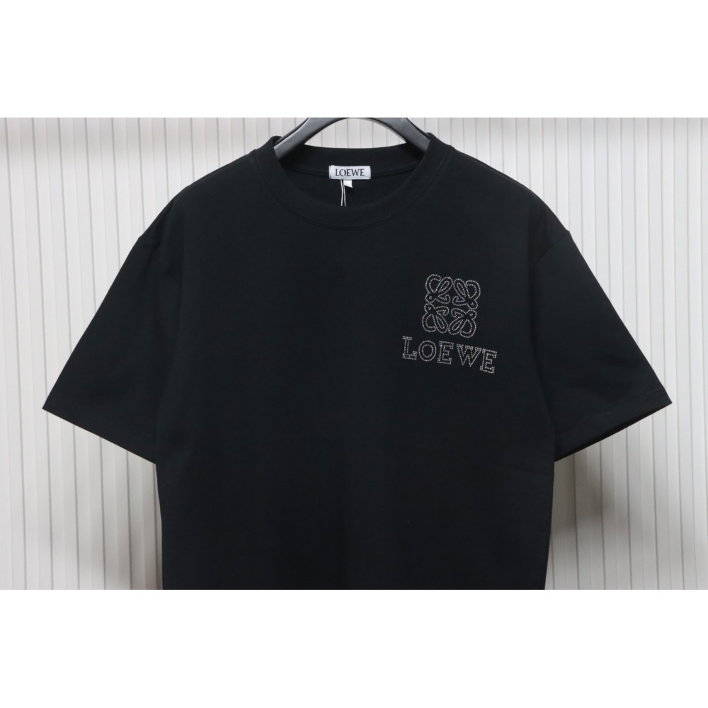 Loewe 24ss Hot diamond Four-Leaf Clover T-Shirt Black
