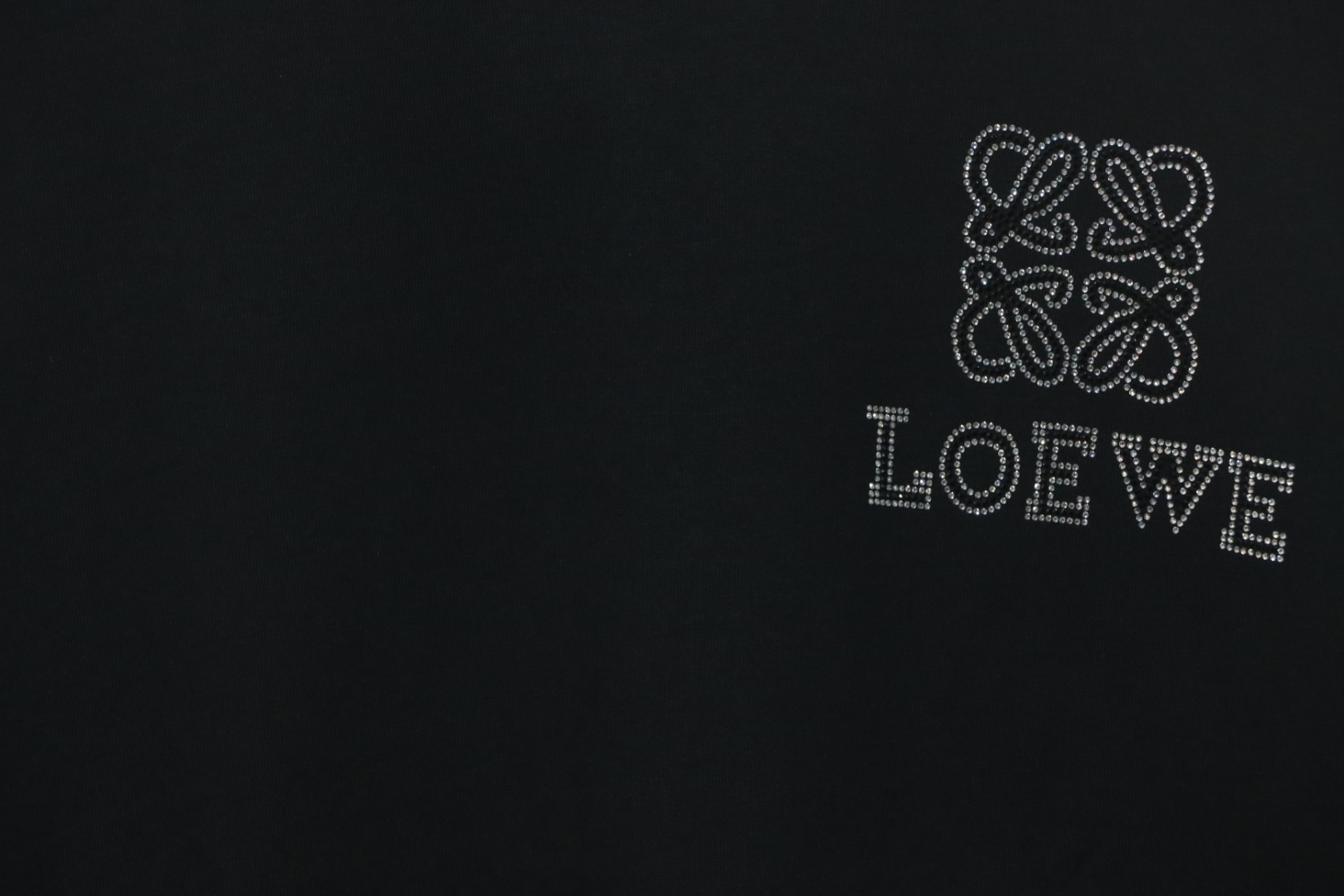 Loewe 24ss Hot diamond Four-Leaf Clover T-Shirt Black