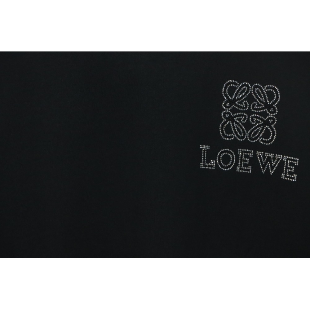 Loewe 24ss Hot diamond Four-Leaf Clover T-Shirt Black