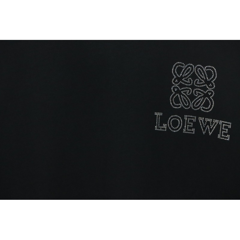 Loewe 24ss Hot diamond Four-Leaf Clover T-Shirt Black