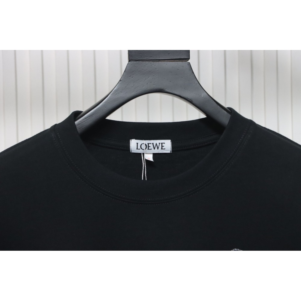 Loewe 24ss Hot diamond Four-Leaf Clover T-Shirt Black