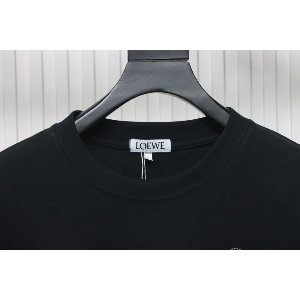 Loewe 24ss Hot diamond Four-Leaf Clover T-Shirt Black