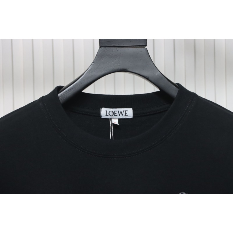 Loewe 24ss Hot diamond Four-Leaf Clover T-Shirt Black