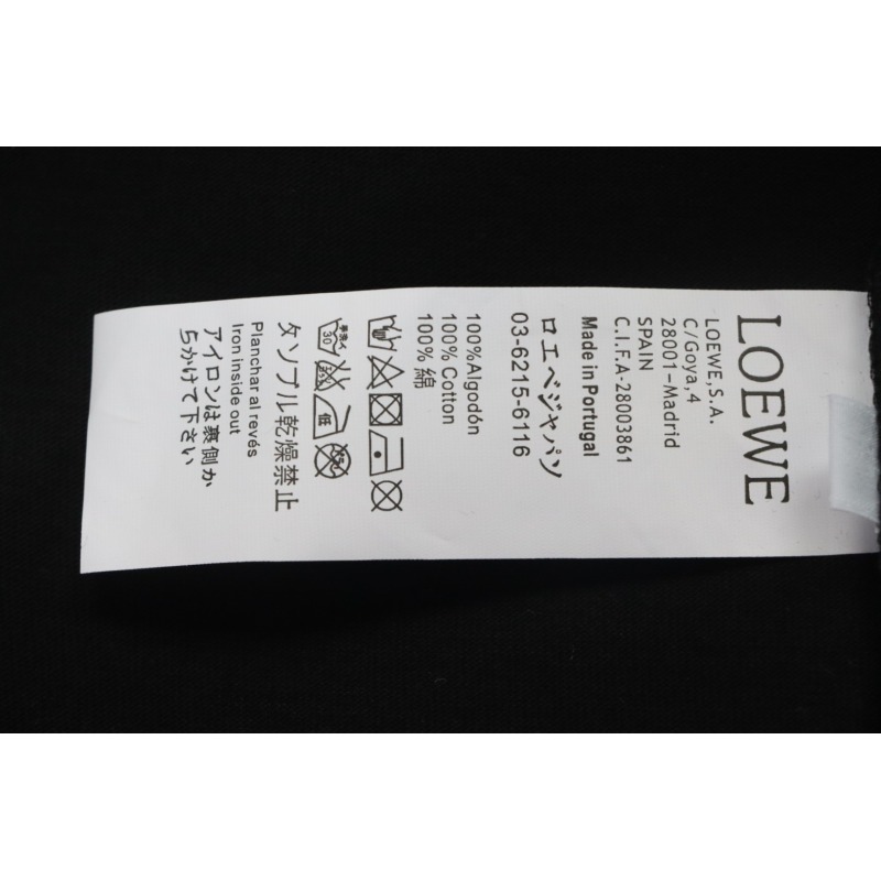 Loewe 24ss Hot diamond Four-Leaf Clover T-Shirt Black