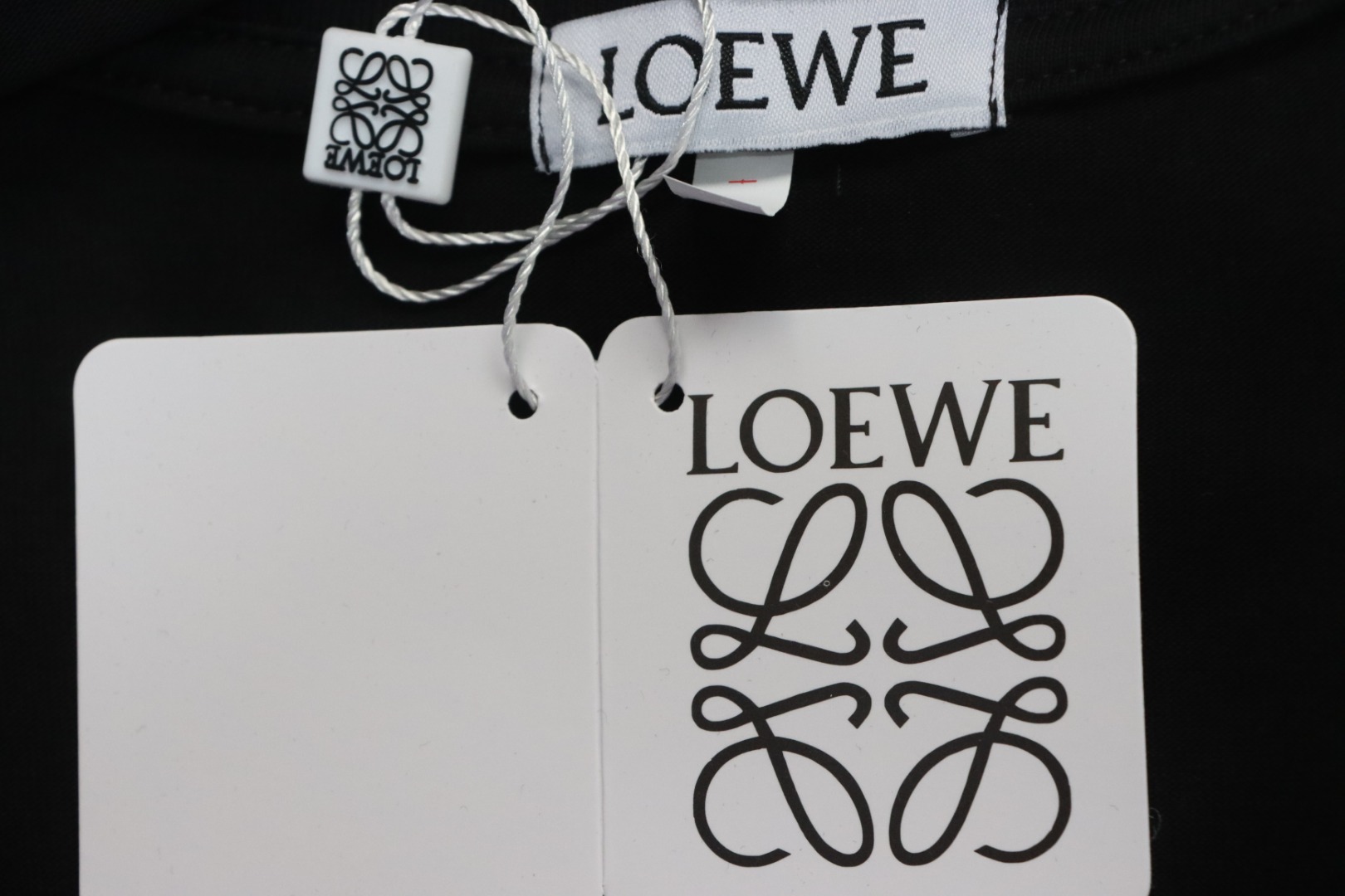 Loewe 24ss Hot diamond Four-Leaf Clover T-Shirt Black
