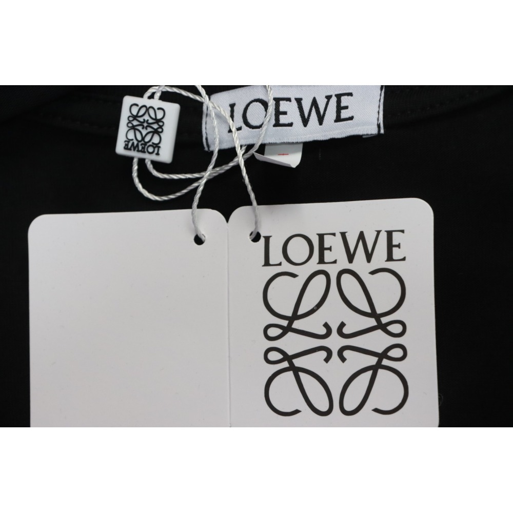 Loewe 24ss Hot diamond Four-Leaf Clover T-Shirt Black