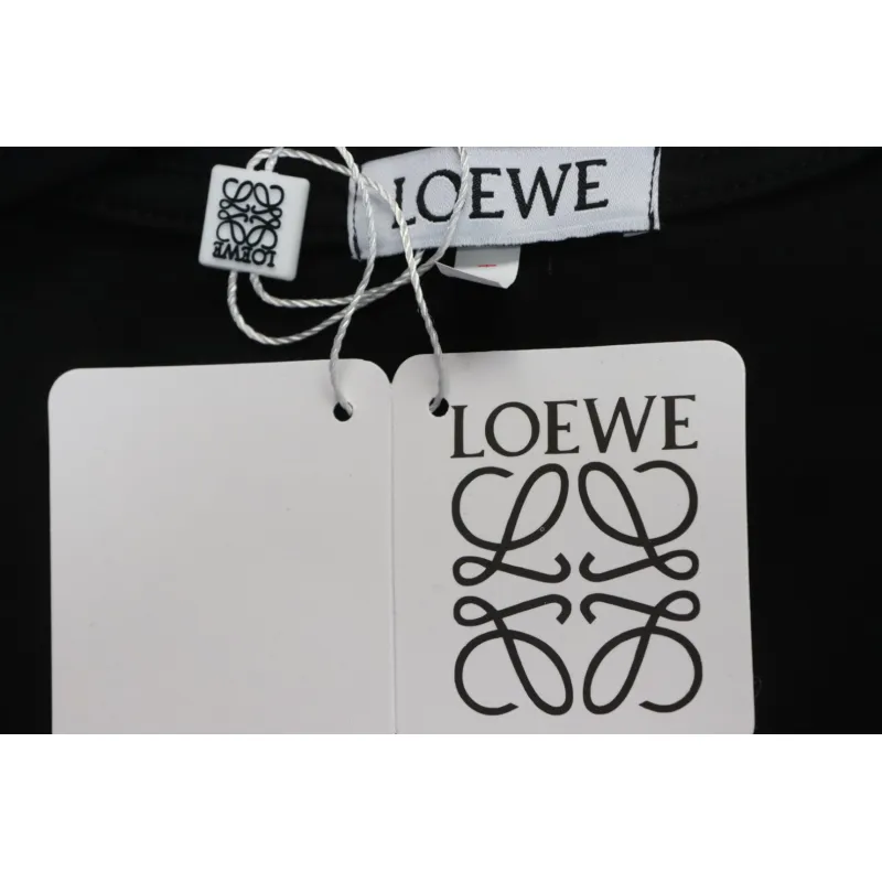 Loewe 24ss Hot diamond Four-Leaf Clover T-Shirt Black