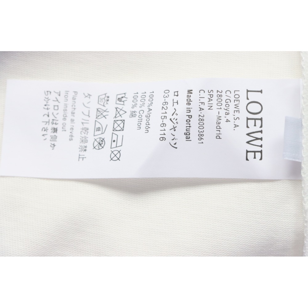 Loewe 24ss Hot diamond Four-Leaf Clover T-Shirt White