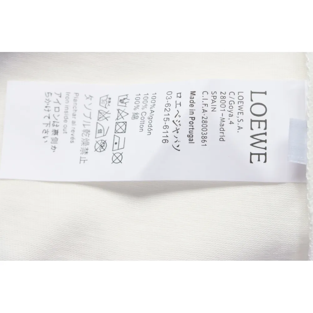 Loewe 24ss Hot diamond Four-Leaf Clover T-Shirt White
