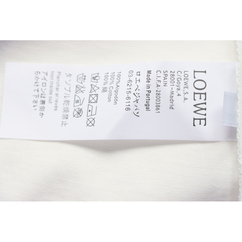 Loewe 24ss Hot diamond Four-Leaf Clover T-Shirt White