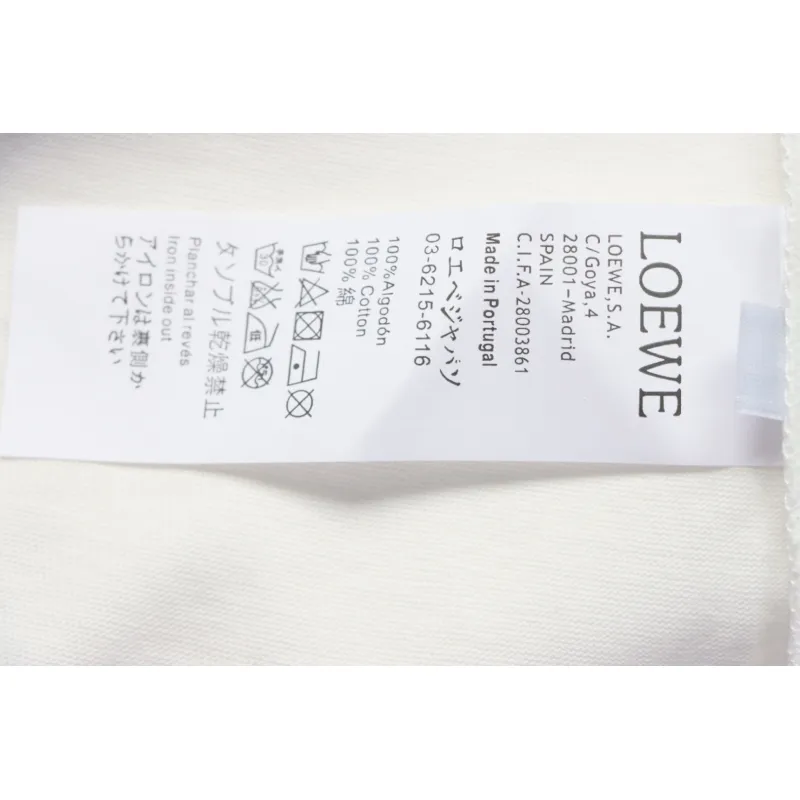Loewe 24ss Hot diamond Four-Leaf Clover T-Shirt White