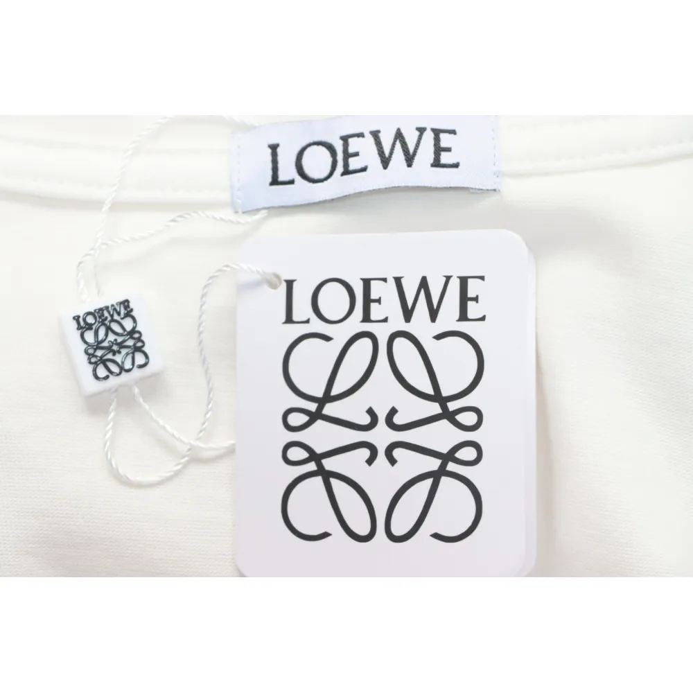 Loewe 24ss Hot diamond Four-Leaf Clover T-Shirt White