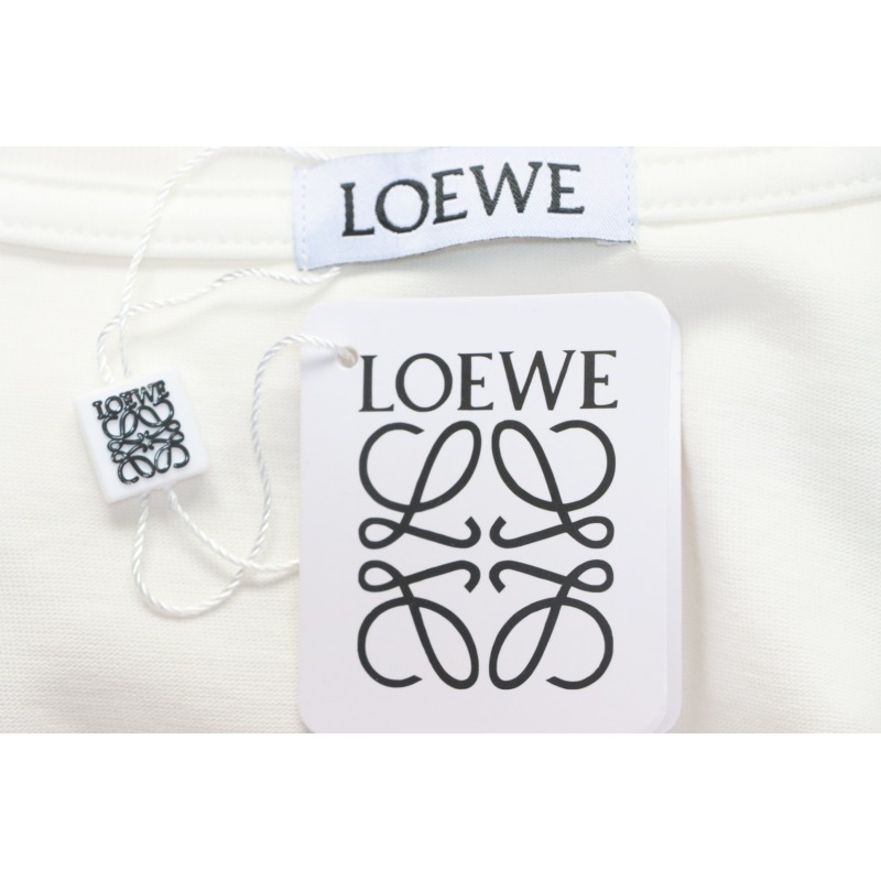 Loewe 24ss Hot diamond Four-Leaf Clover T-Shirt White