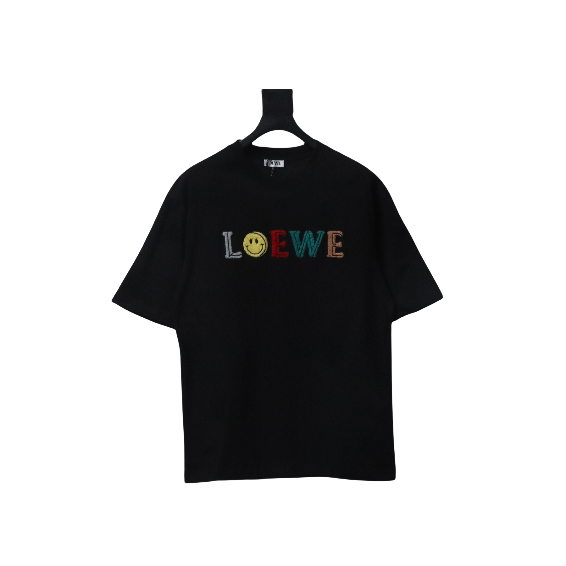 Loewe 24ss Towel Embroidery T-Shirt Black