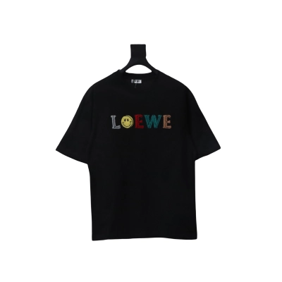 Loewe 24ss Towel Embroidery T-Shirt Black 01
