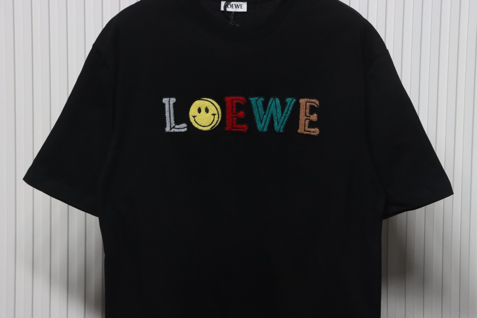 Loewe 24ss Towel Embroidery T-Shirt Black