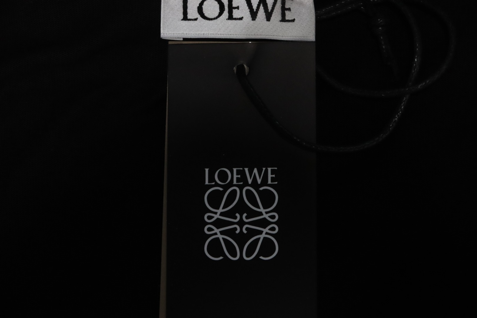 Loewe 24ss Towel Embroidery T-Shirt Black