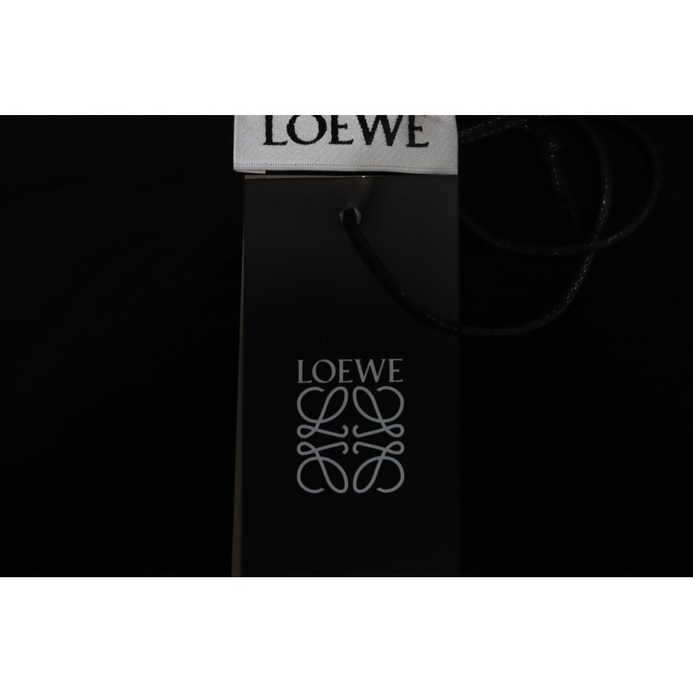 Loewe 24ss Towel Embroidery T-Shirt Black