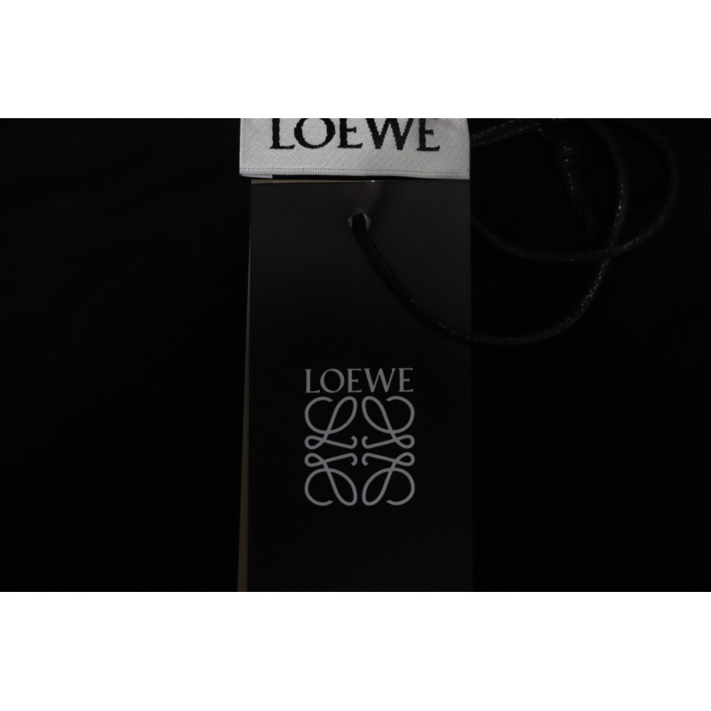Loewe 24ss Towel Embroidery T-Shirt Black