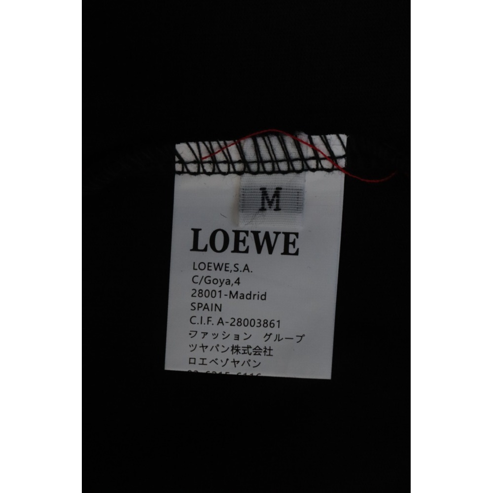 Loewe 24ss Towel Embroidery T-Shirt Black