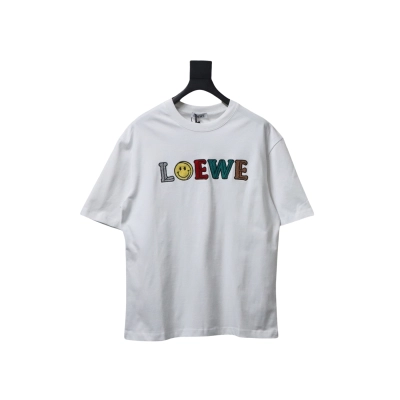 Loewe 24ss Towel Embroidery T-Shirt White 01