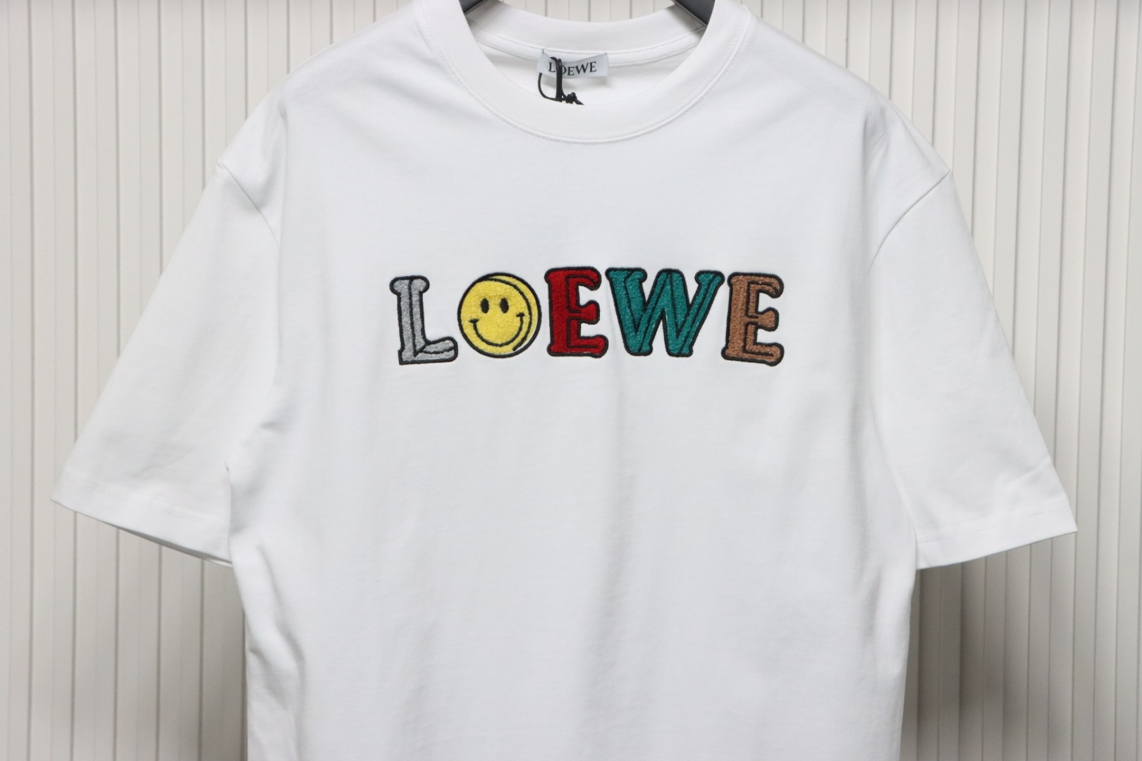 Loewe 24ss Towel Embroidery T-Shirt White