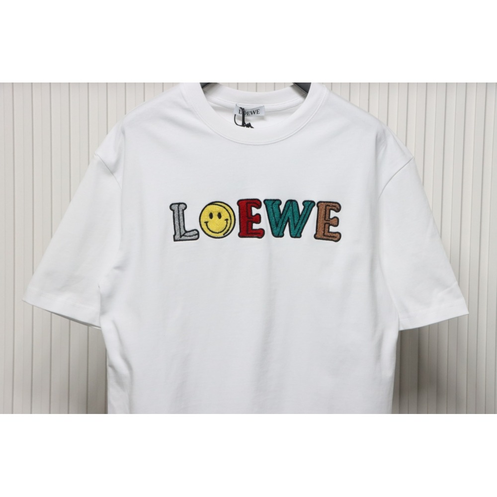 Loewe 24ss Towel Embroidery T-Shirt White