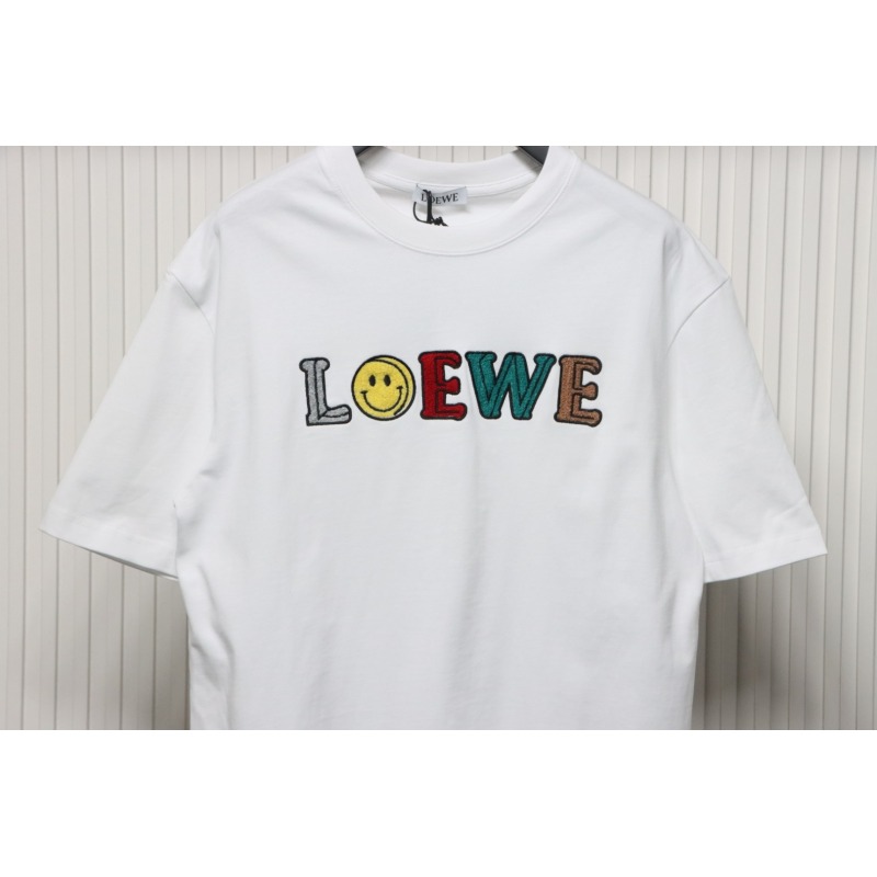 Loewe 24ss Towel Embroidery T-Shirt White
