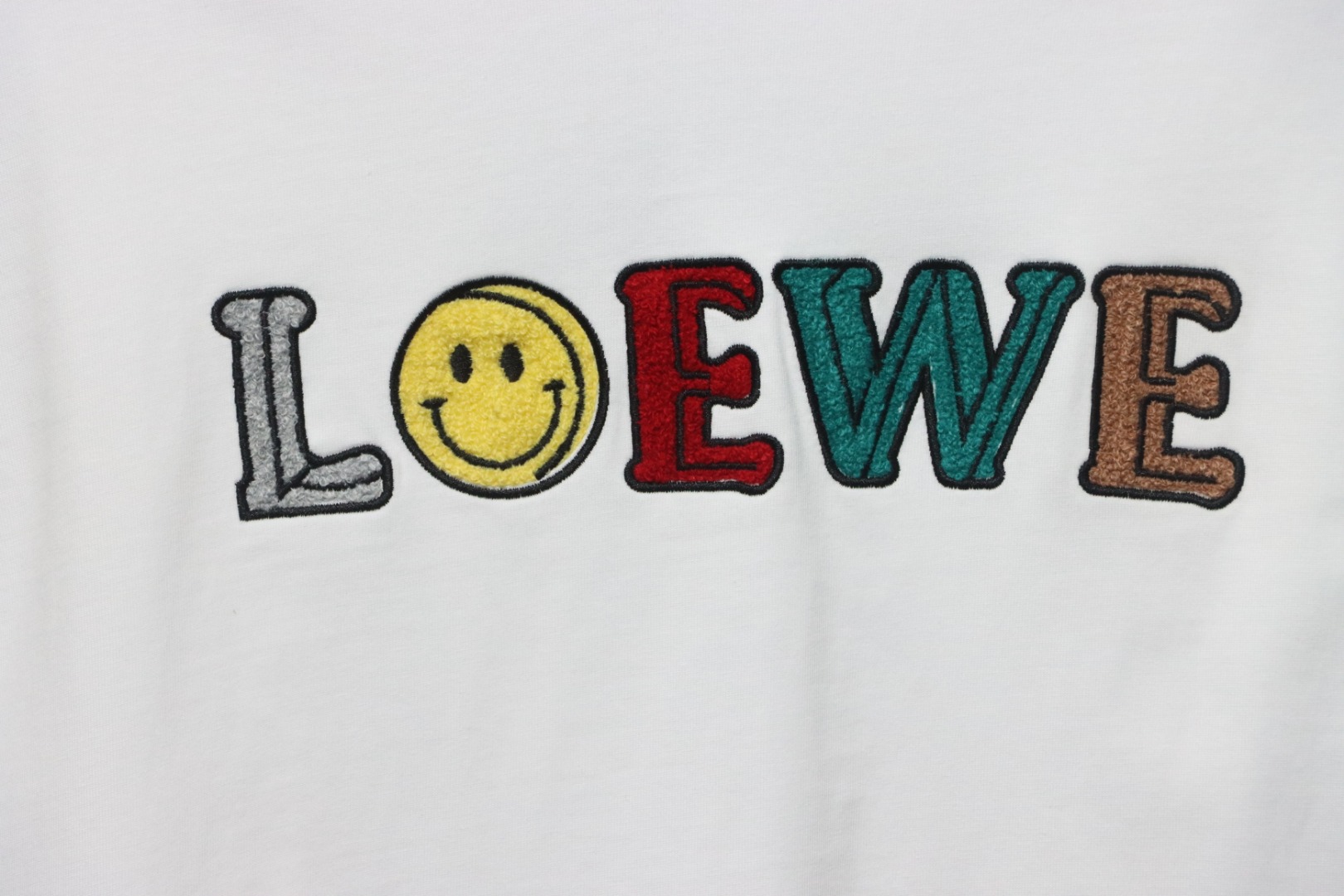 Loewe 24ss Towel Embroidery T-Shirt White
