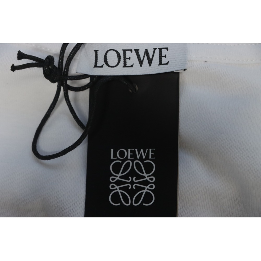 Loewe 24ss Towel Embroidery T-Shirt White