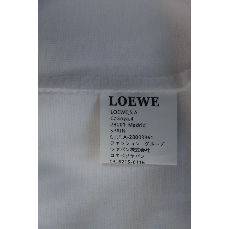 Loewe 24ss Towel Embroidery T-Shirt White