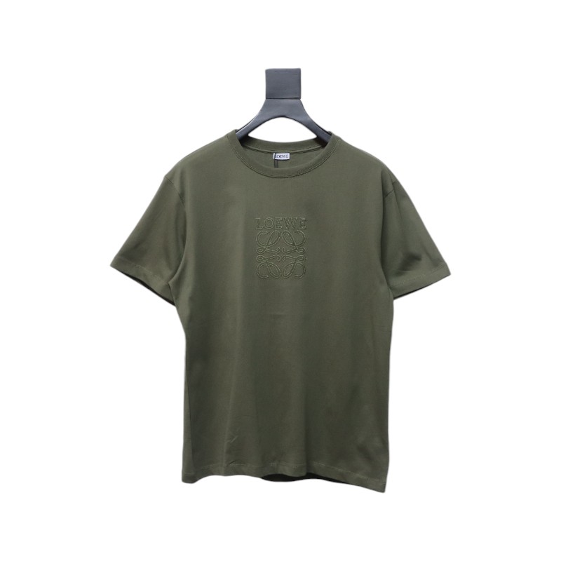 Loewe 25ss Chest Embroidery T-Shirt Green