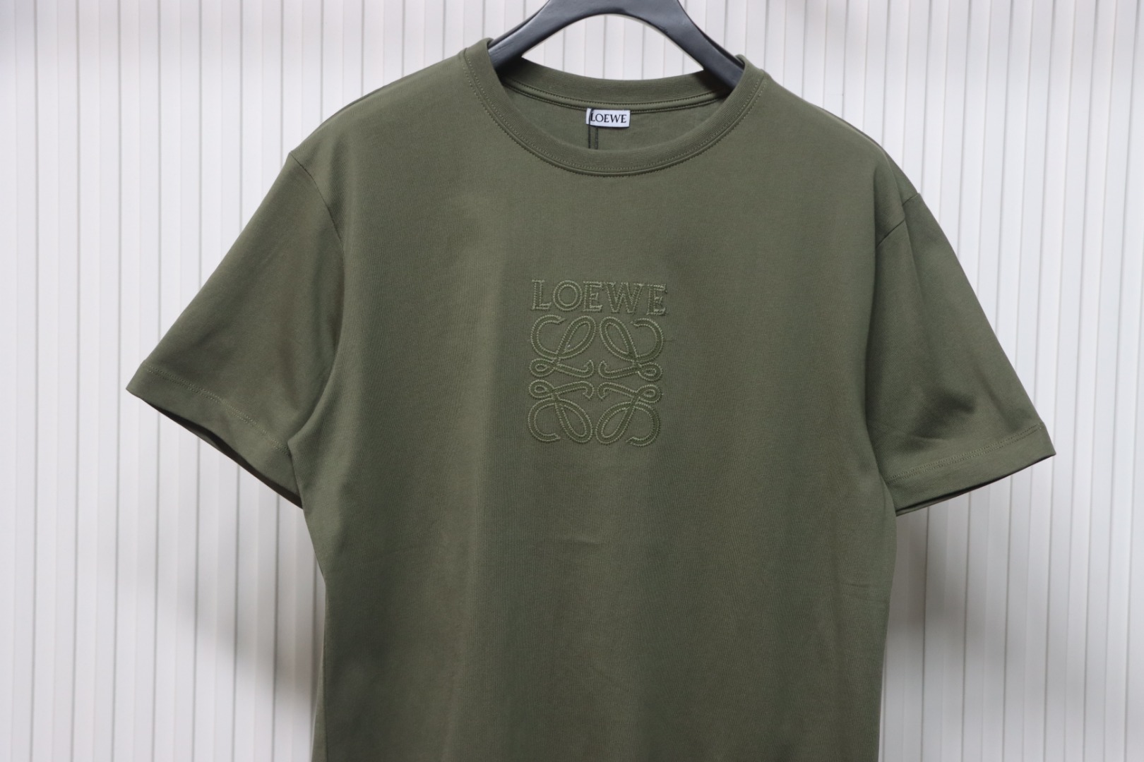 Loewe 25ss Chest Embroidery T-Shirt Green