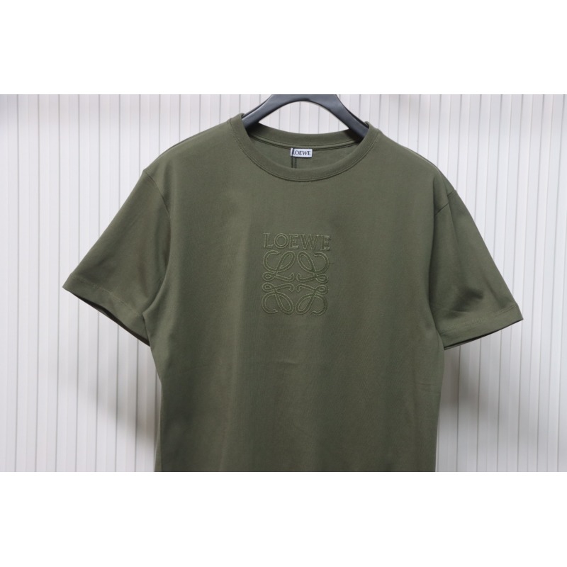 Loewe 25ss Chest Embroidery T-Shirt Green