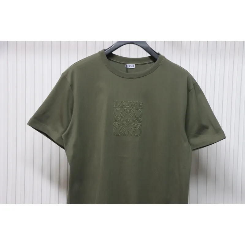 Loewe 25ss Chest Embroidery T-Shirt Green
