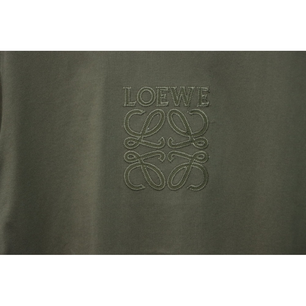 Loewe 25ss Chest Embroidery T-Shirt Green