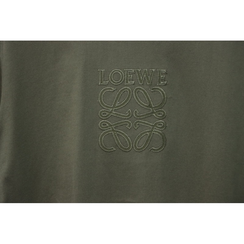 Loewe 25ss Chest Embroidery T-Shirt Green