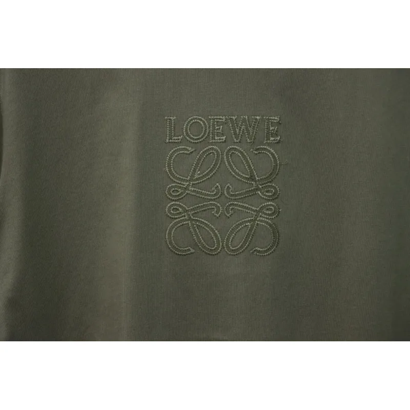 Loewe 25ss Chest Embroidery T-Shirt Green