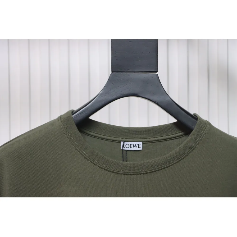 Loewe 25ss Chest Embroidery T-Shirt Green