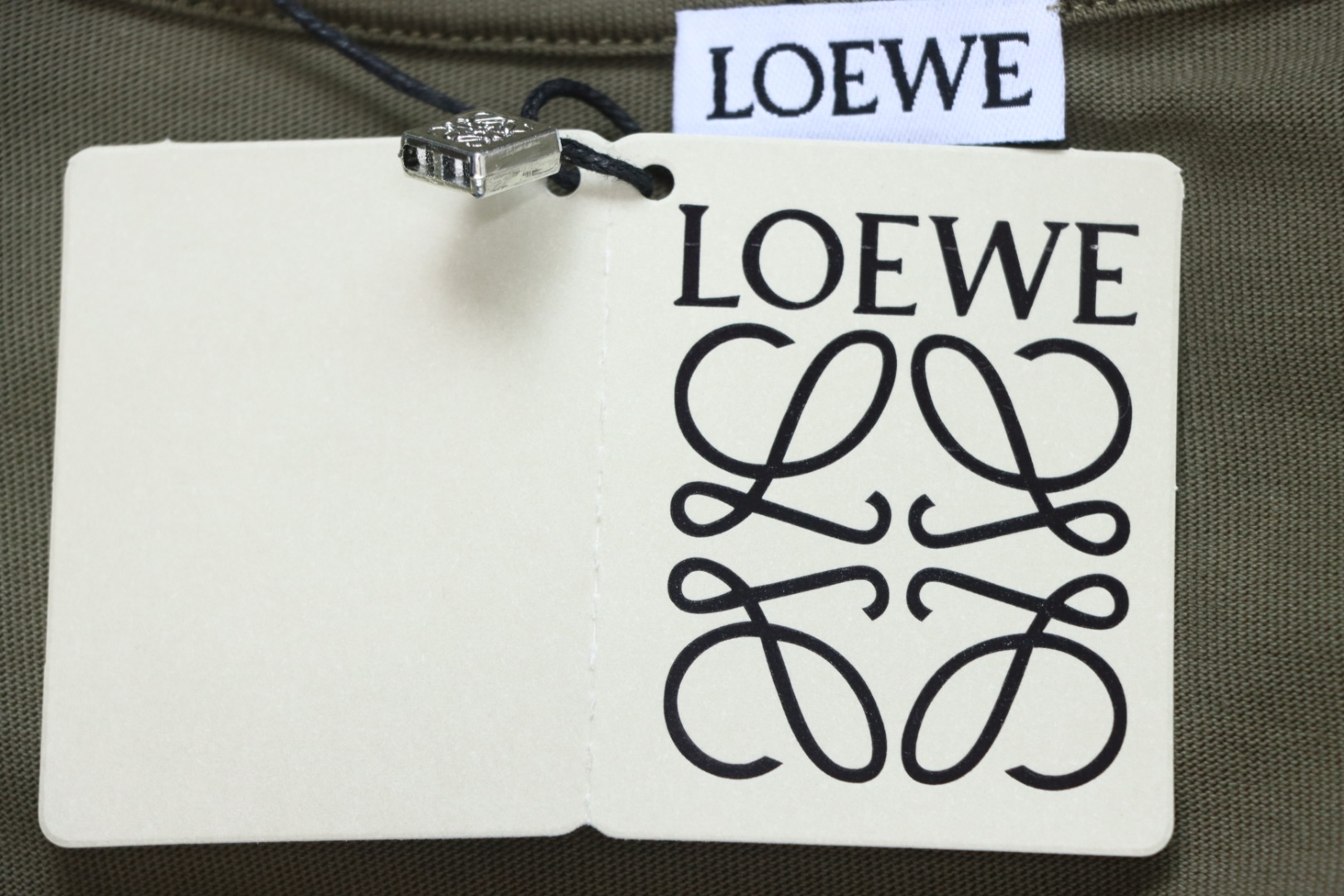 Loewe 25ss Chest Embroidery T-Shirt Green