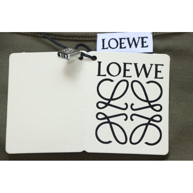 Loewe 25ss Chest Embroidery T-Shirt Green