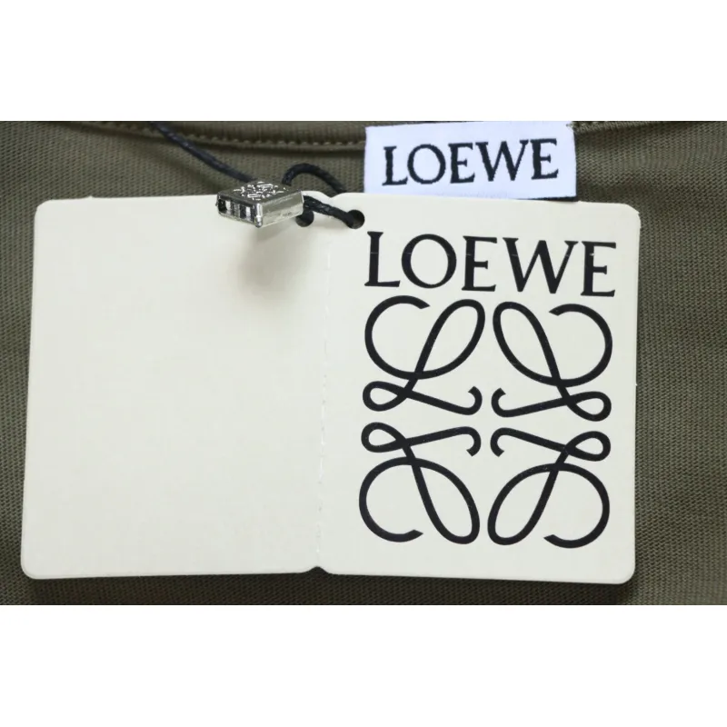 Loewe 25ss Chest Embroidery T-Shirt Green