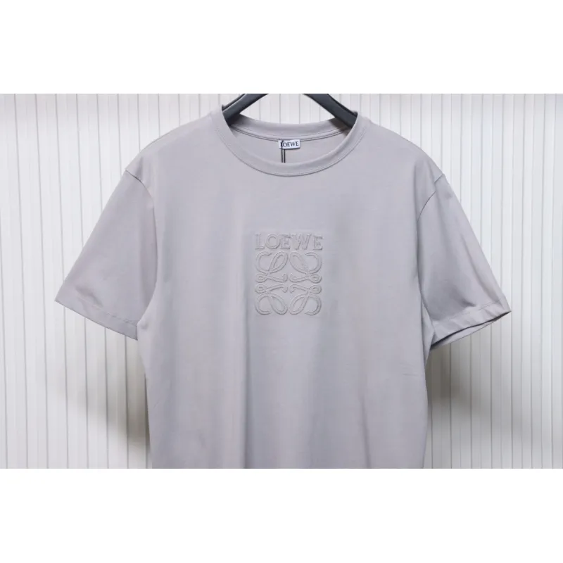 Loewe 25ss Chest Embroidery T-Shirt Grey