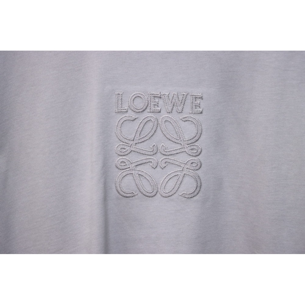 Loewe 25ss Chest Embroidery T-Shirt Grey