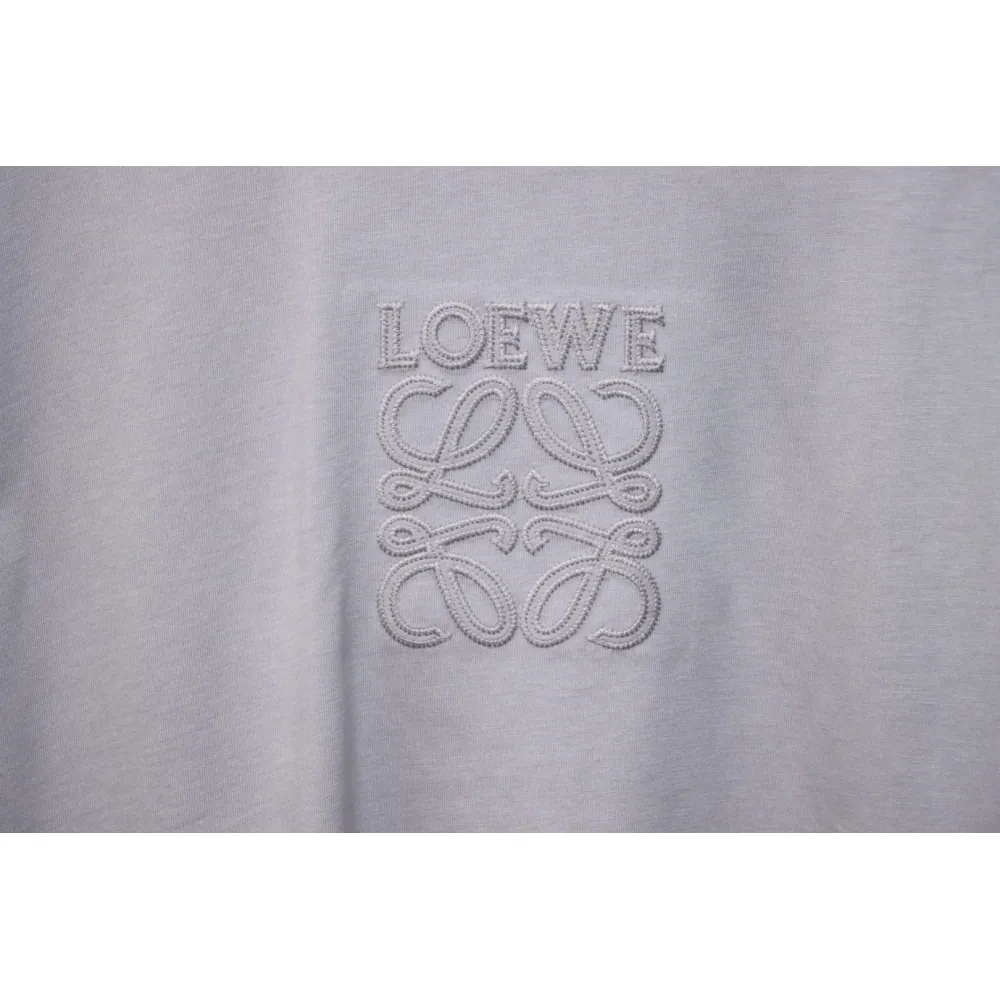 Loewe 25ss Chest Embroidery T-Shirt Grey