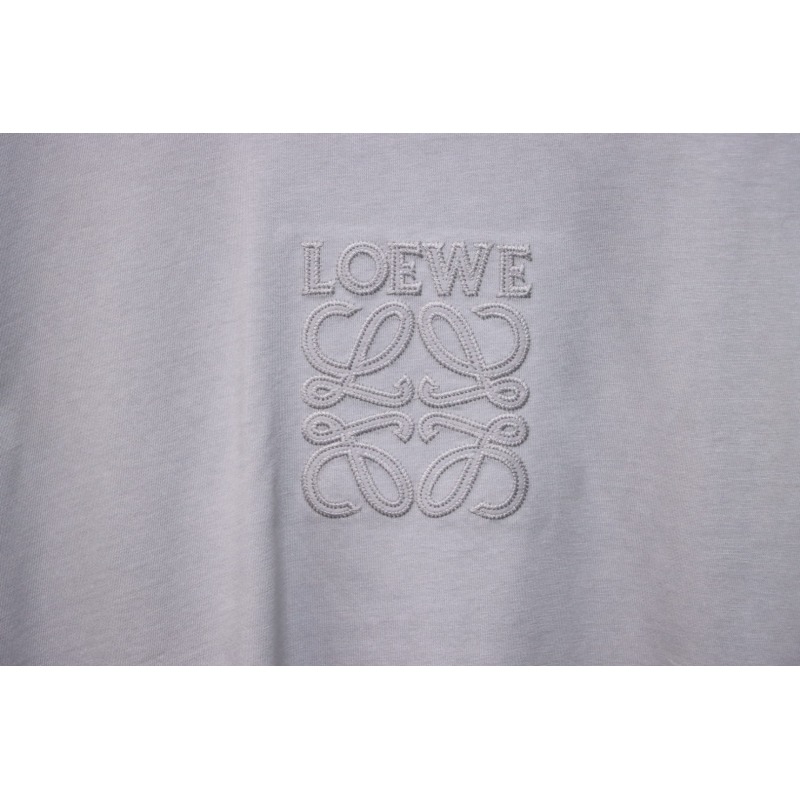 Loewe 25ss Chest Embroidery T-Shirt Grey