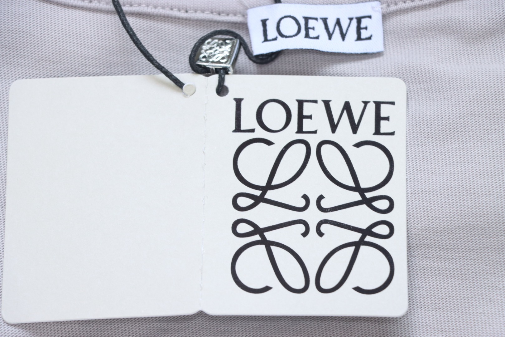 Loewe 25ss Chest Embroidery T-Shirt Grey