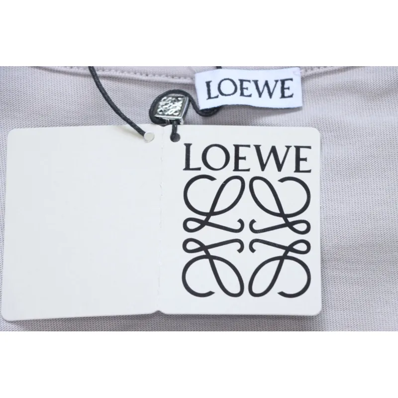 Loewe 25ss Chest Embroidery T-Shirt Grey