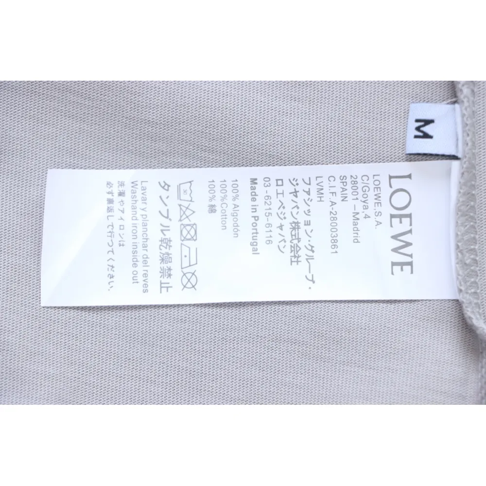 Loewe 25ss Chest Embroidery T-Shirt Grey