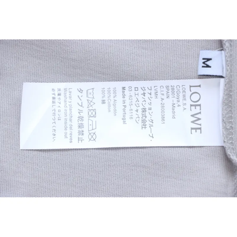 Loewe 25ss Chest Embroidery T-Shirt Grey